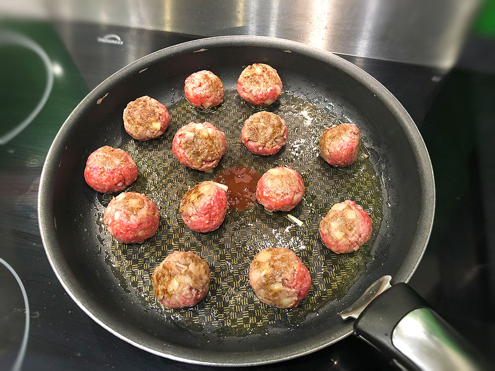 Hackbällchen anbraten