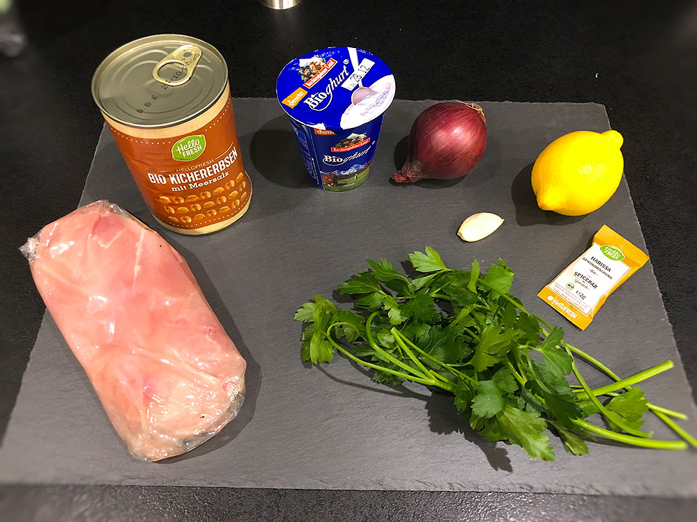 Zutaten Harissa Hähnchen